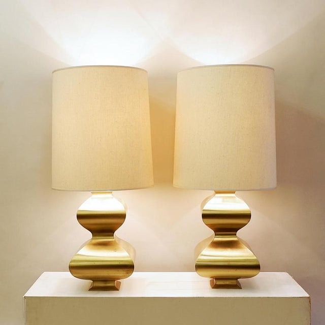 Brass Table Lamps, 1970s, Set of 2 For Sale - Image 10 of 10