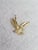 Flying Eagle with Diamond Cuts Charm Necklace 14k Yellow Gold 16" For Sale In Los Angeles - Image 6 of 11