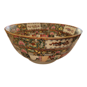 Early 20th Century Large Rose Medallion Bowl