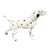 Vintage Hand-Painted Ceramic Dalmatian Dog Figurine For Sale
