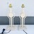 Mid Century Modern Sculptural Lamps on Travertine - A Pair For Sale In West Palm - Image 6 of 7