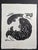 Mid-Century Japanese Koi Fish Woodblock Print by Tomisaburo Hasegawa, Signed For Sale - Image 9 of 9
