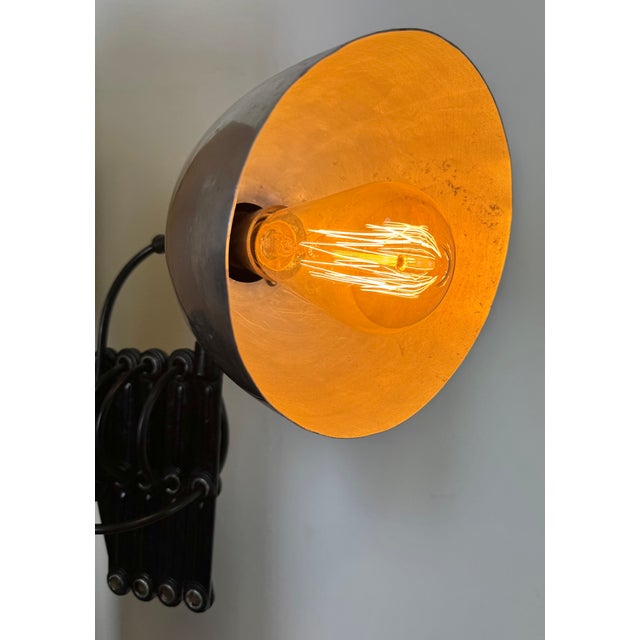 Mid-Century Industrial Scissor Wall Lamp, 1960s For Sale - Image 18 of 18