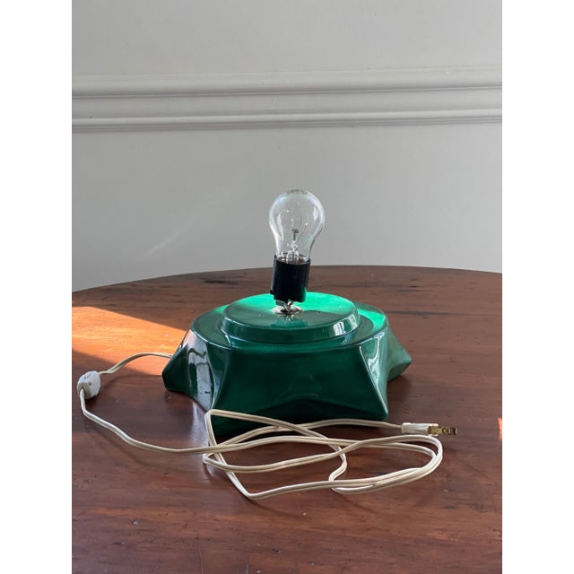 Mid-Century Modern 1972 Handmade Ceramic Christmas Tree With Lights For Sale - Image 3 of 10