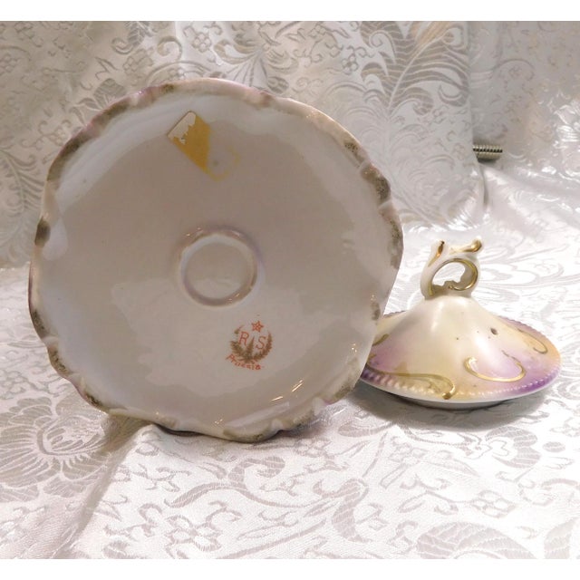 Late 18th Century Reinhold Schlegelmilch Rs Prussia Chocoate Pot With Purple Trim For Sale - Image 14 of 15
