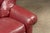 Vintage Tufted Leather Churchill Chair With Ottoman in Burgundy For Sale - Image 11 of 11