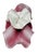Large 15" Keith Fortley Signed Post-Modern Sculptural Flower Centerpiece – Pink & Opalescent White For Sale - Image 14 of 17