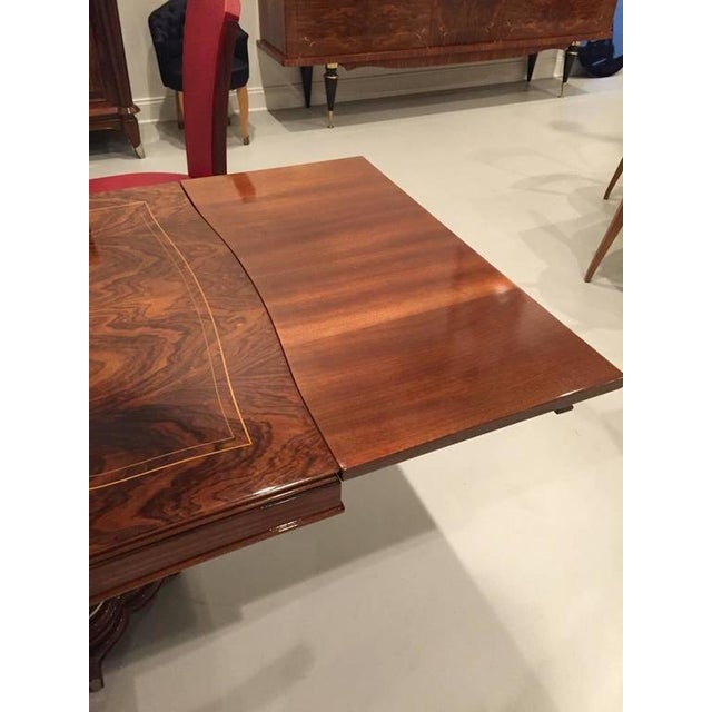 Jules Leleu Style French Art Deco Dining Table For Sale - Image 9 of 9