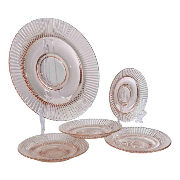 Art Glass Plates, 1970s, Set of 5 For Sale