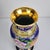 Pair of Vintage Cloisonné Enamel Floral & Bird Baluster Vases With Wooden Stands For Sale - Image 4 of 5