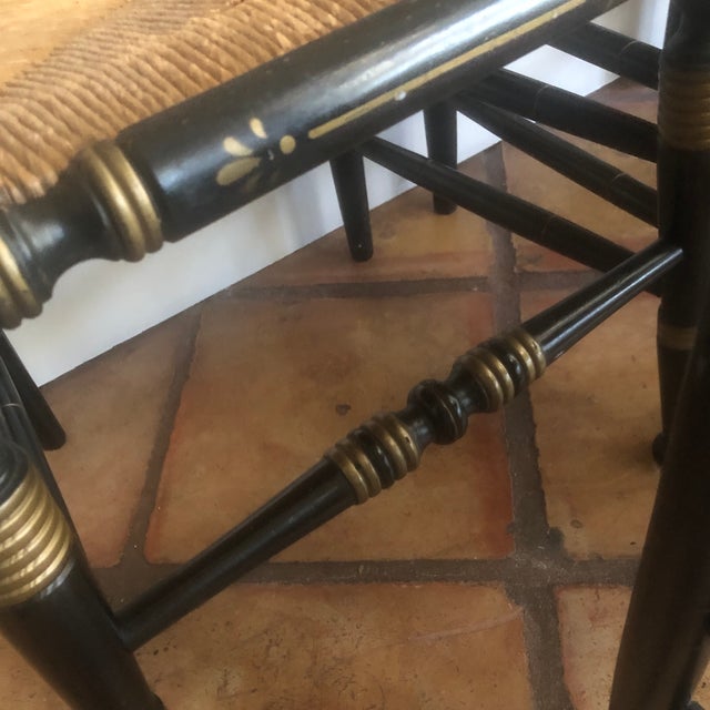 1950s Painted Chairs in the Style of L Hitchcock- Set of 5 For Sale In Houston - Image 6 of 12