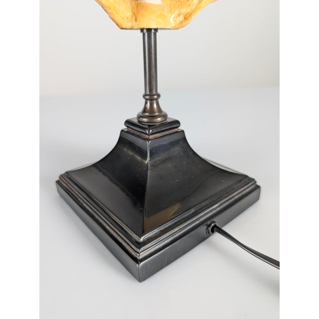 Faux Tortoiseshell Resin Turtle Shell Lamp from Maison Jansen, 1970s For Sale - Image 11 of 16