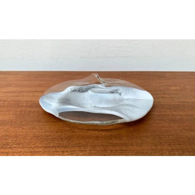 Vintage German Art Collection Glass Plate or Bowl by Hans Jürgen Richartz for Mathildenhütte, Solingen For Sale - Image 4 of 10