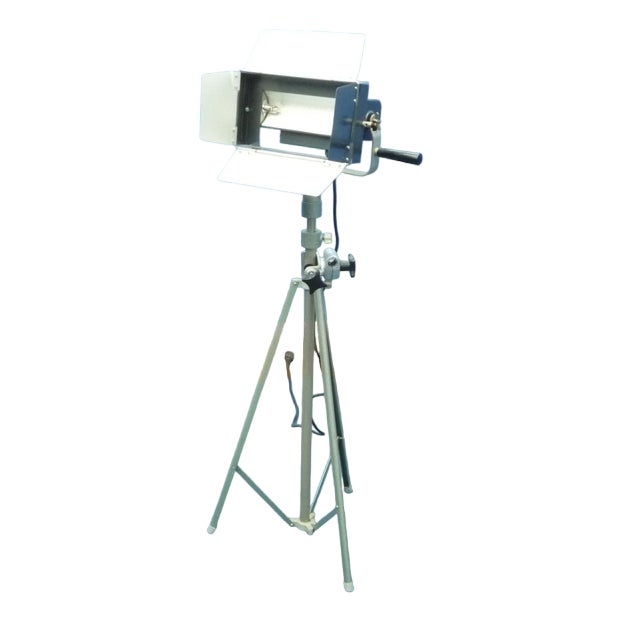 Industrial Tripod Floor Lamp, 1960s For Sale