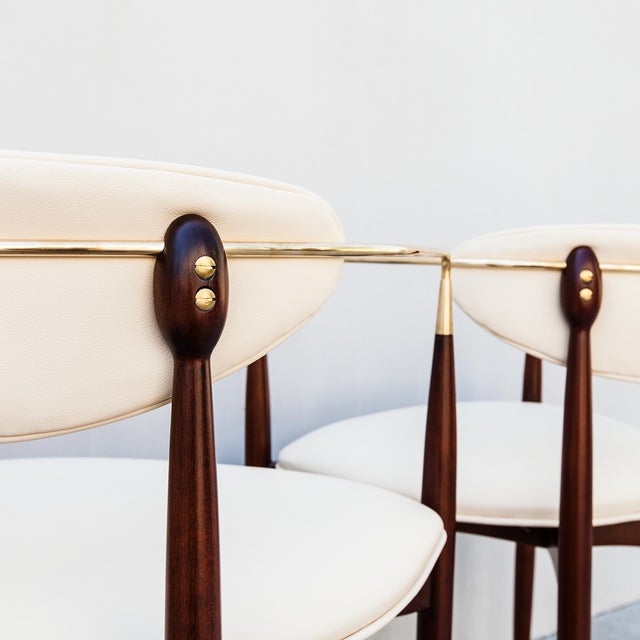 Selig Restored “Viscount” Chairs by Dan Johnson for Selig, Denmark 1950s - Set of 4 For Sale - Image 4 of 18