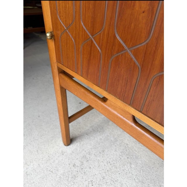 Brown Mid-Century Modern Swedish High Sideboard by David Rosen for Westbergs Möbler For Sale - Image 8 of 18