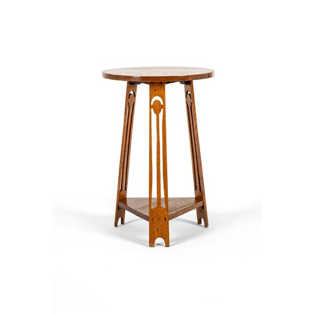 Arts and Crafts Oak Occasional Table For Sale - Image 12 of 12