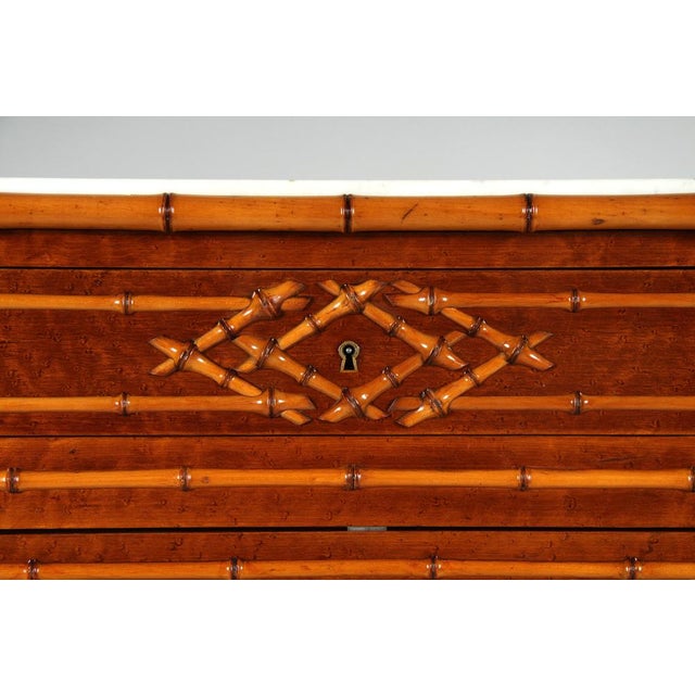 Faux Bamboo Secretary, 1870s For Sale - Image 4 of 18