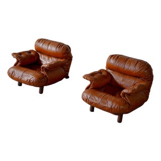 Lounge Chairs by E. Cobianchi for Insa, 1970s, Set of 2 For Sale