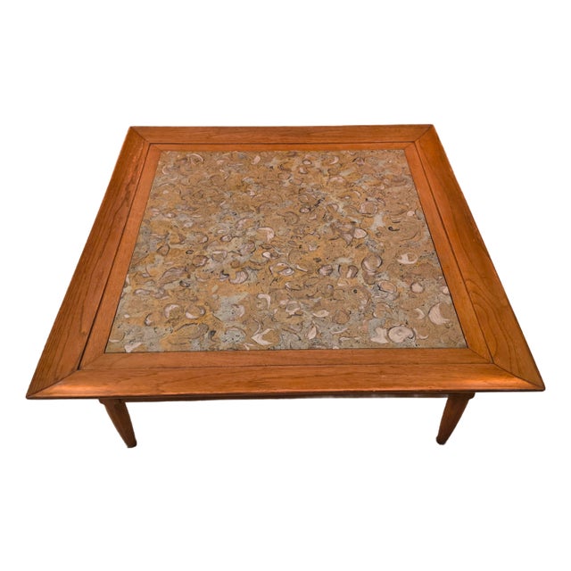 1960s Sophisticate by Tomlinson Mid-Century Marble Coffee Table For Sale