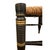 Hitchcock Antique Ebonized Hitchcock Stool / Footsool With Woven Rush Seat, Stenciling, & Spool Legs For Sale - Image 4 of 12