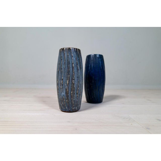 Mid-Century Ceramic Rubus Vases attributed to Gunnar Nylund for Rörstrand, Sweden, 1950s, Set of 2 For Sale - Image 3 of 15