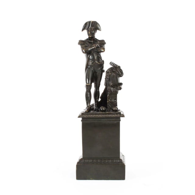 19th Century Napoleon Bonaparte Library Bronze Sculpture For Sale - Image 5 of 17
