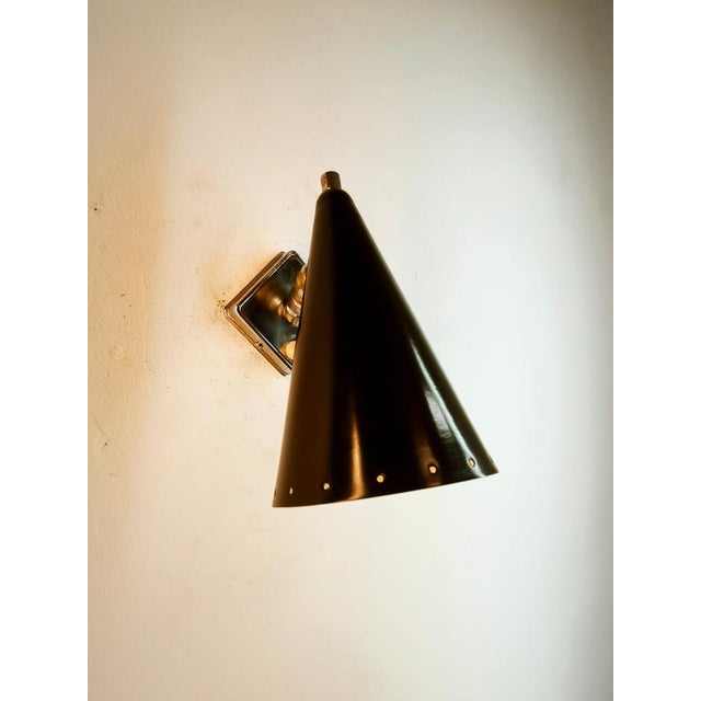 Black Wall Light with Adjustable Joint and Switch on the Base For Sale - Image 8 of 18