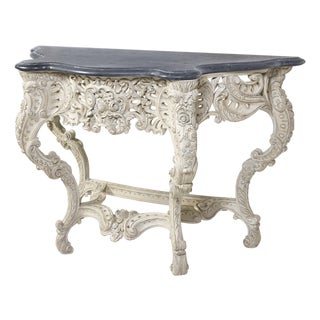 Tara Shaw for Century Furniture Victoire Console Table-Painted Blanc For Sale