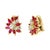 1.6Ct Natural Marquise Ruby& .80 Ct Diamond Clip on Earring 18 KYG For Sale - Image 15 of 18