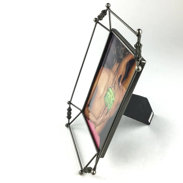Metal Photo Frame With Glass Circa 1997 For Sale - Image 9 of 9