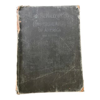 Antique 1918 Rand McNally Commercial Atlas of America For Sale