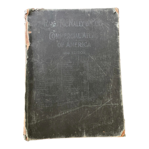 Antique 1918 Rand McNally Commercial Atlas of America