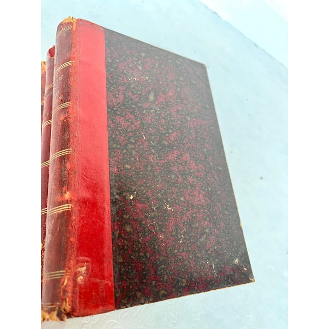 Imported from France. Set of three leather bound books. A beautiful addition to your library or room decor. Tinayre "Avant...