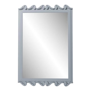 Fleur Home Garden District Laurel Rectangle Mirror in Parma Gray, 30x40 For Sale