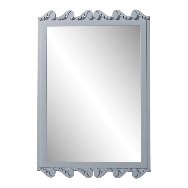 Fleur Home Garden District Laurel Rectangle Mirror in Parma Gray, 30x40 For Sale