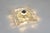Cream Vintage Ice Glass Wall Lamps from Peill & Putzler, Germany, 1970s, Set of 2 For Sale - Image 8 of 9