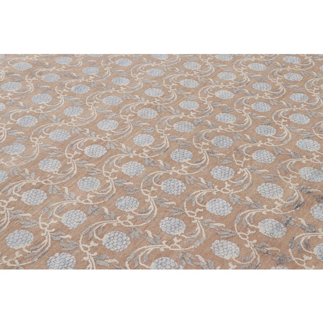 Hand-knotted in wool and silk, this 8x10 modern rug is a bold addition to the Block Print line of Rug & Kilim’s Modern...