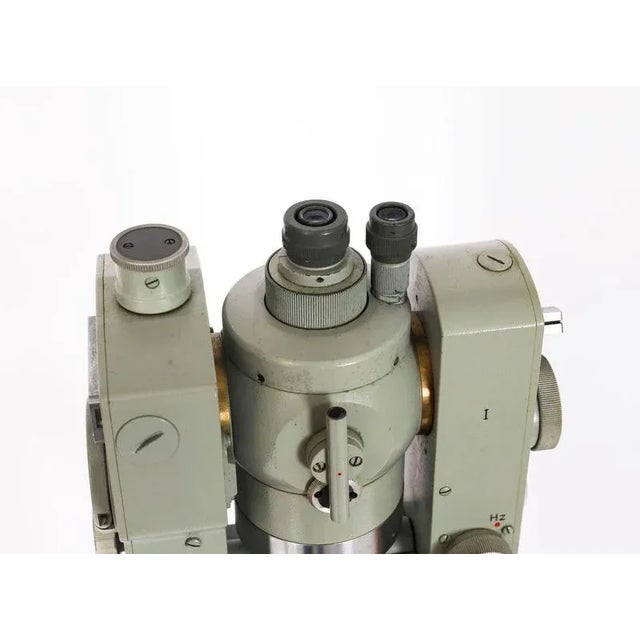 Wood Vintage Theo 010 Theodolite with Tripod and Case by Carl Zeiss, Set of 2 For Sale - Image 7 of 18