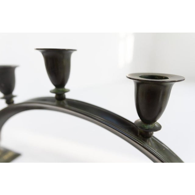 Art Deco Danish Candelabra in Disko Metal from Just Andersen, 1930s For Sale - Image 18 of 18