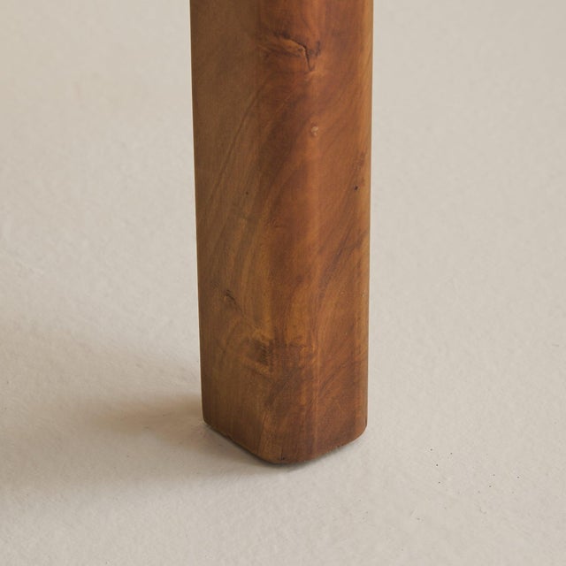 Brown French Brutalist Olive Wood Coffee Table, 1960s For Sale - Image 8 of 11