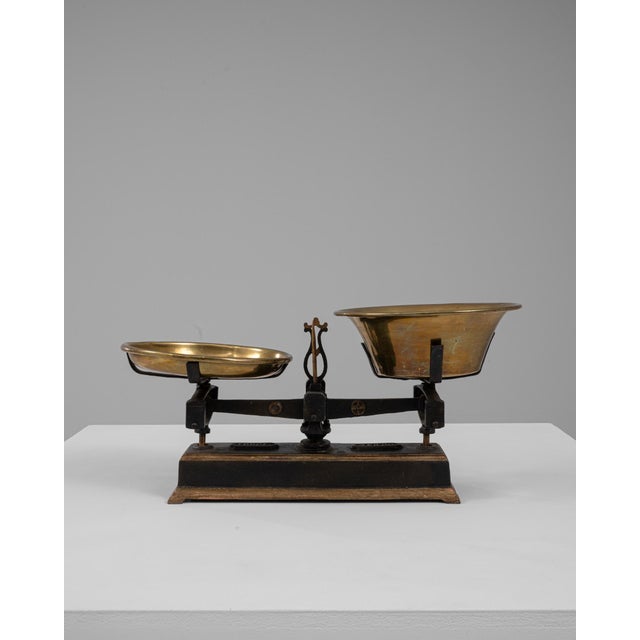19th Century French Iron & Brass Scale For Sale - Image 10 of 18