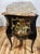 Black Vintage Louis XV Style Black Lacquered & Painted Marble Top Bronze Mounted Commode For Sale - Image 8 of 18