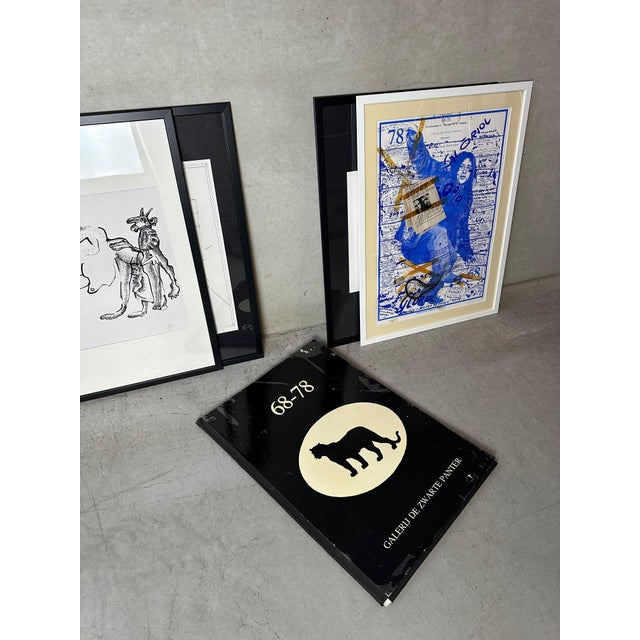 Black Carlo De Roover, Untitled, 1960s, Signed Screen Print For Sale - Image 8 of 12