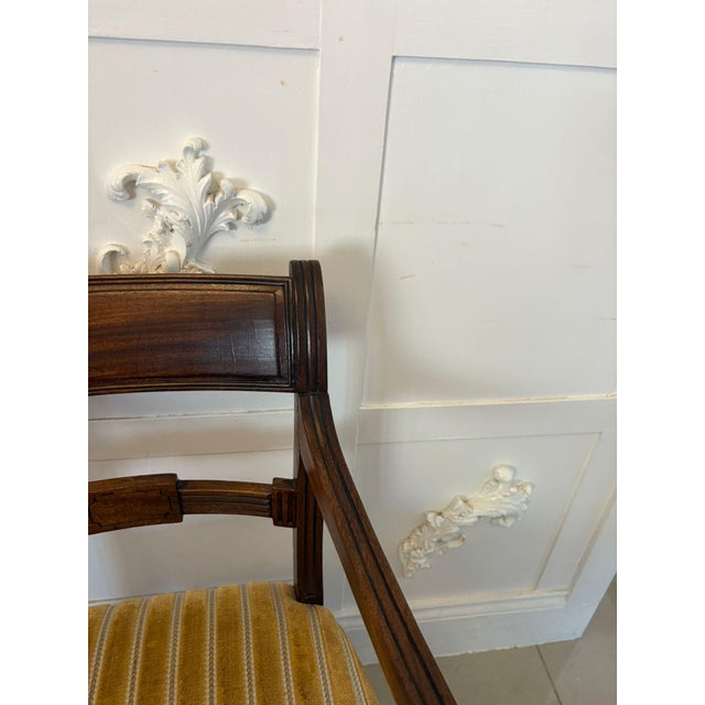 Set of Antique George III Mahogany Desk Chairs, 1800 For Sale - Image 12 of 13