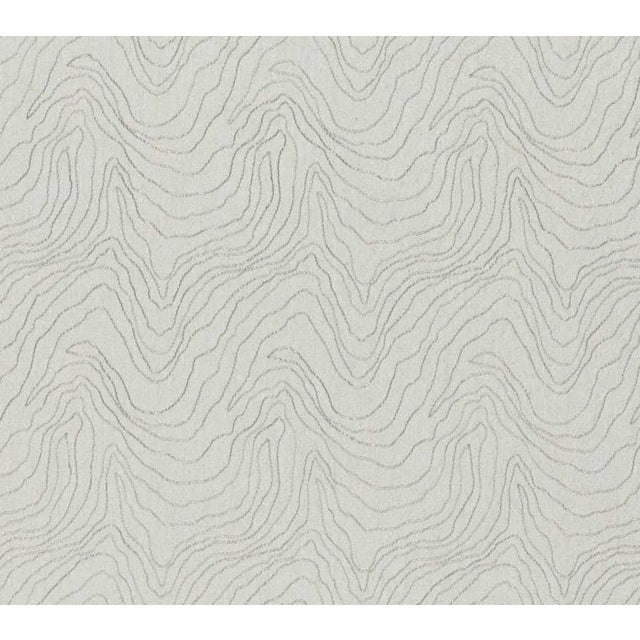 Modern Formation Woven Pillow Cover in Oyster, 20x20 Pillow For Sale - Image 3 of 4