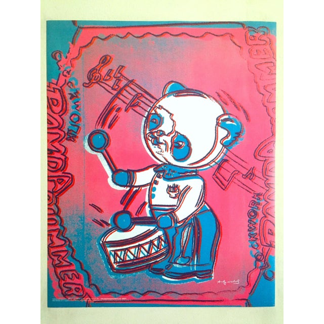 Andy Warhol Foundation Pop Art Poster Print " Panda Drummer " 1983 For Sale - Image 9 of 9