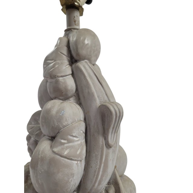 Textile Botanical Style Table Lamp With Embroidered Linen Shade For Sale - Image 7 of 11