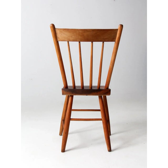 Wood Antique Primitive Farmhouse Chair For Sale - Image 7 of 12