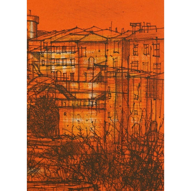 1966 Lithograph by Jean Carzou "Gordes" (Village in Provence, France) For Sale - Image 4 of 7